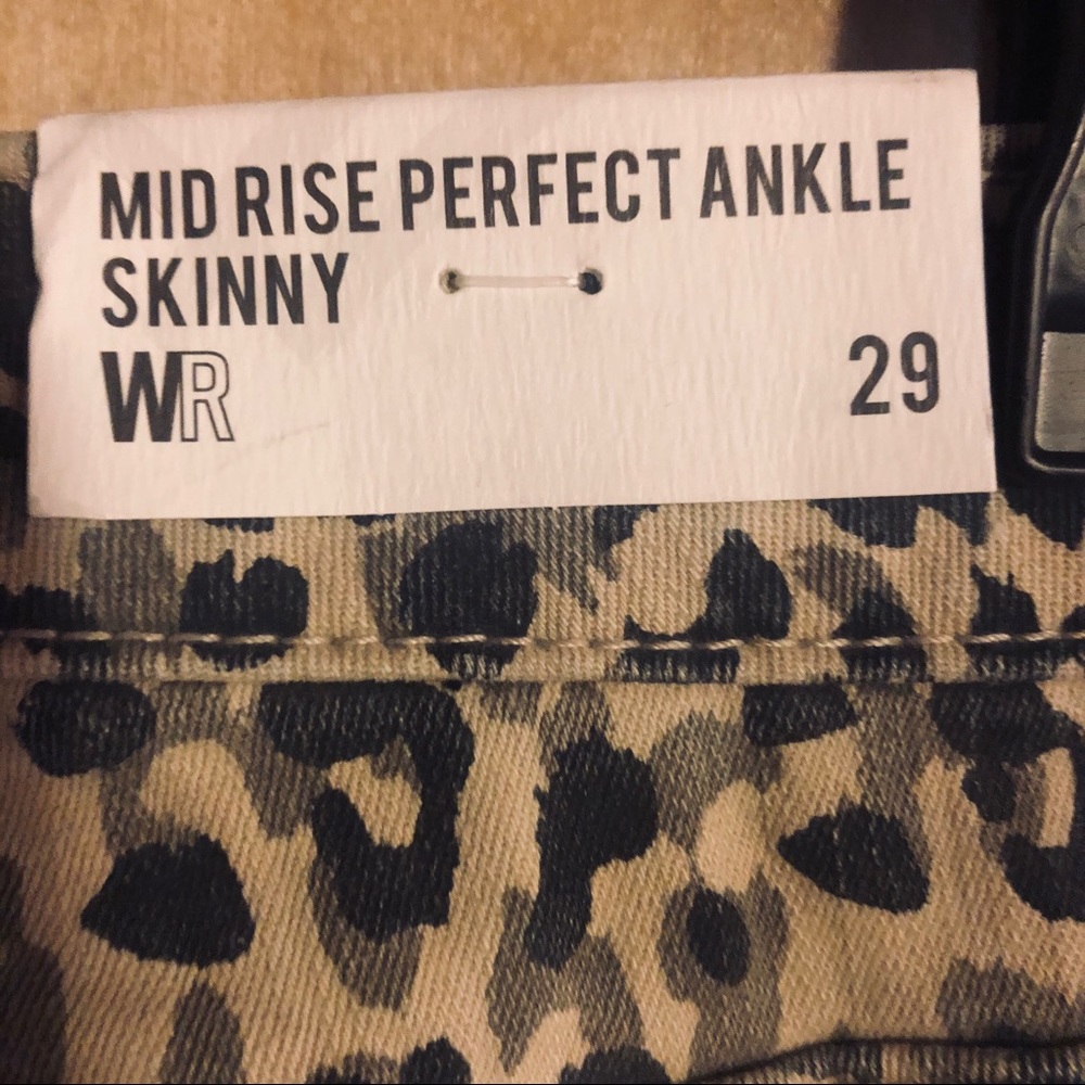 CHEETAH-WAVE PRINT WILLIAM RAST SKINNY JEANS! NWOT - Picture 8 of 10